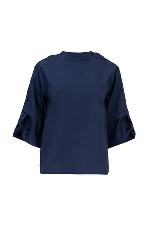 Amira Keyhole High-Neck Blusa 752964MAR