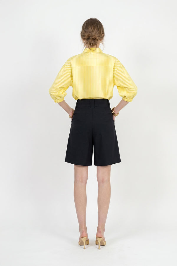 Lucia Puff-Sleeve Button-Down Camisa 752977AMA