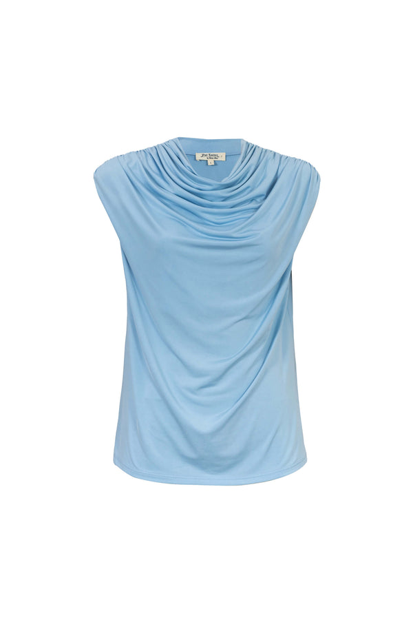 Martina Cowl-Neck Sleeveless Blusa 752993