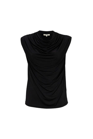 Martina Cowl-Neck Sleeveless Blusa 752993