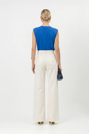 Martina Cowl-Neck Sleeveless Blusa 752993