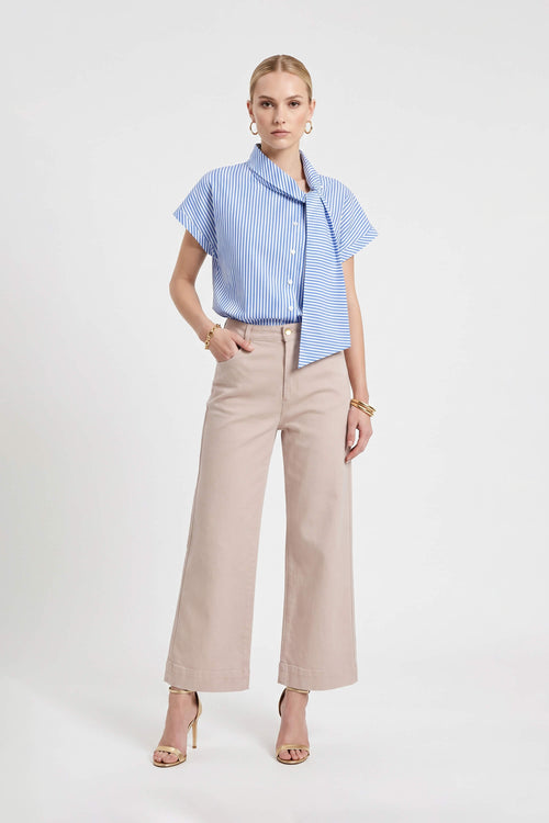 Renata High-Waist Wide-Leg Pantalón 731148 ARE