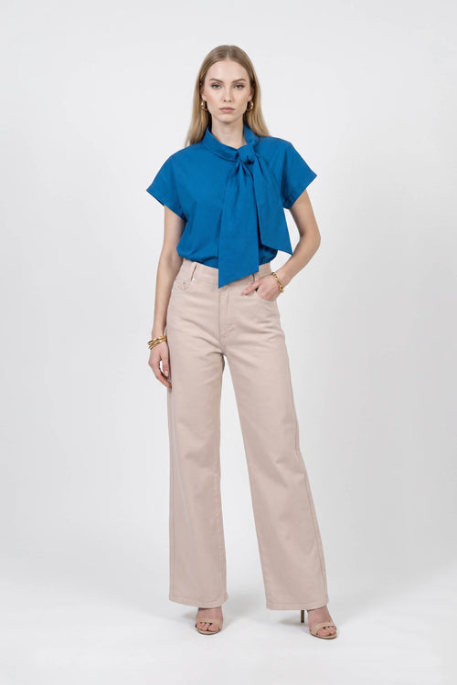 Adelina High-Waist Wide-Leg Pantalón 731151 ARE