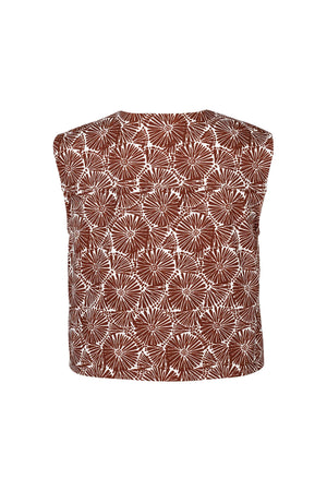 Gala Printed Buttoned Chaleco 753000 CAF