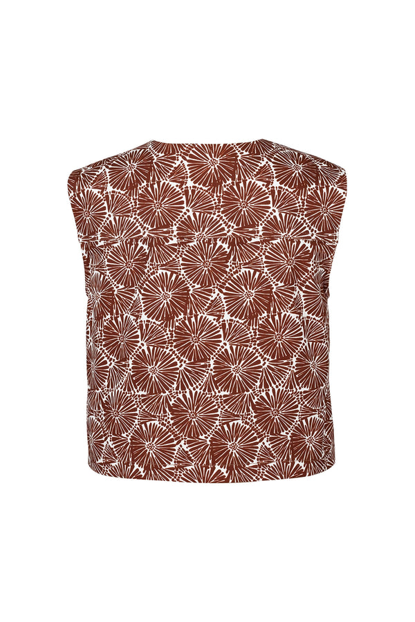 Gala Printed Buttoned Chaleco 753000 CAF
