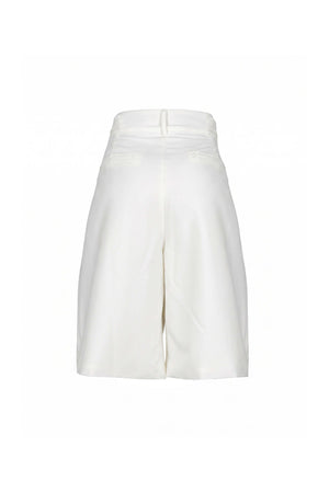 Olimpia High-Waist Pleated Bermudas (Solo Bermuda) 830047 HUE