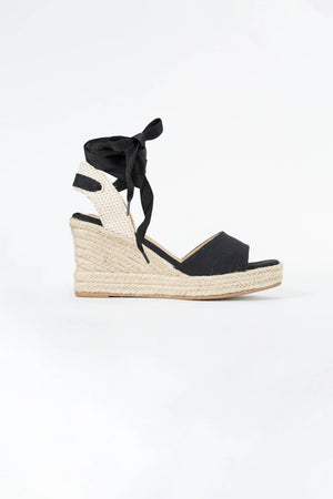 Inés Lace-Up Wedge Sandalias