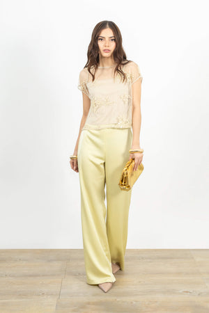 Adalyn Embroidered Tulle Top - Reina Diaz