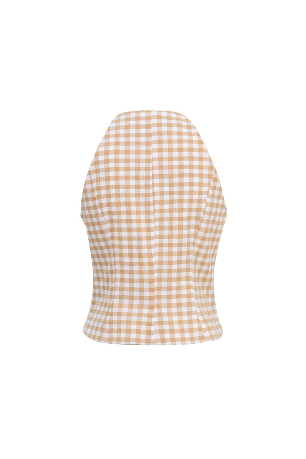 Adela Halter Zipper-Front Blusa 752998 ARE/AMA - Reina Diaz