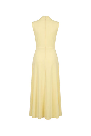 Adriana Draped Knot Sleeveless Midi Vestido 526155 PAJ - Reina Diaz