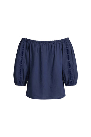 Adriana Off-Shoulder Lace Blusa 554300 MAR - Reina Diaz