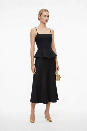 Adriana Peplum Strap Top - Reina Diaz