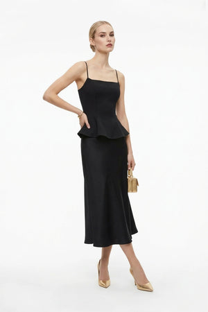 Adriana Peplum Strap Top - Reina Diaz