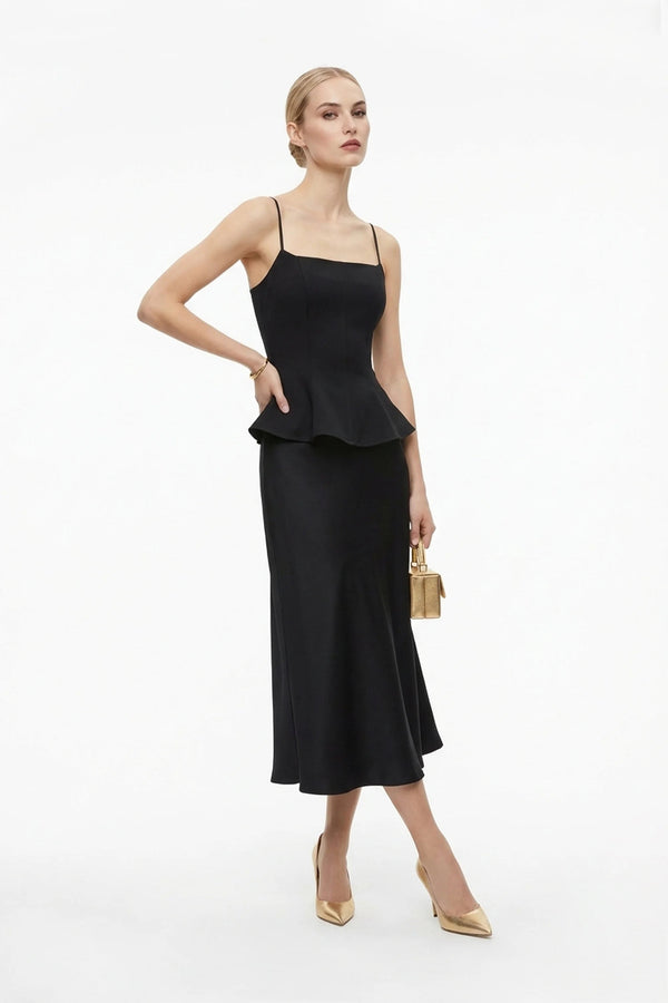 Adriana Peplum Strap Top - Reina Diaz