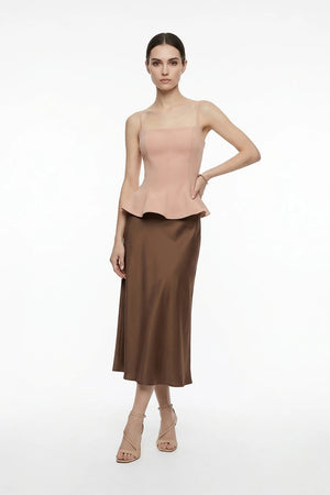 Adriana Peplum Strap Top - Reina Diaz