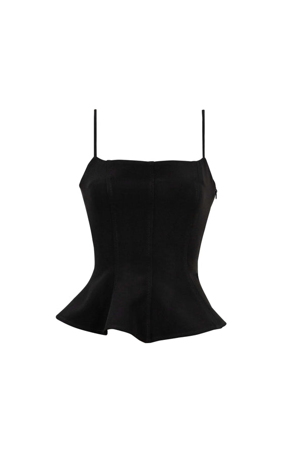 Adriana Peplum Strap Top - Reina Diaz