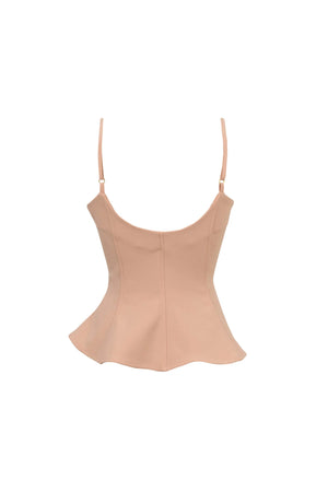 Adriana Peplum Strap Top - Reina Diaz