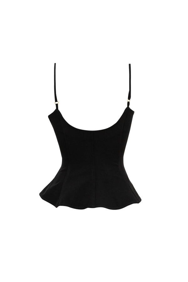 Adriana Peplum Strap Top - Reina Diaz