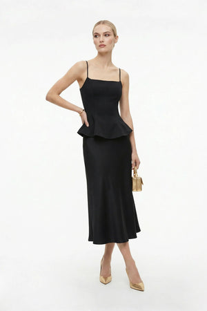 Adriana Peplum Strap Top - Reina Diaz