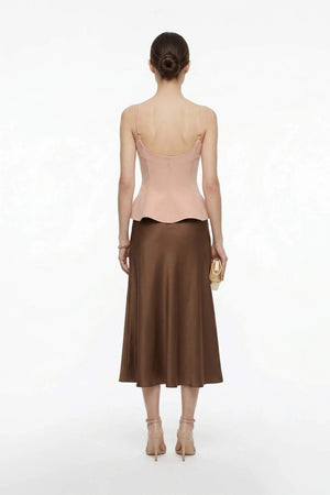 Adriana Peplum Strap Top - Reina Diaz