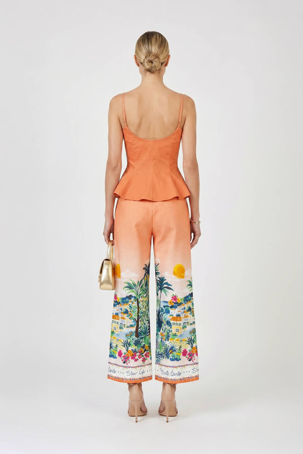 Adriana Peplum Strap Top - Reina Diaz