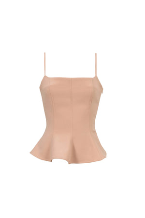 Adriana Peplum Strap Top - Reina Diaz