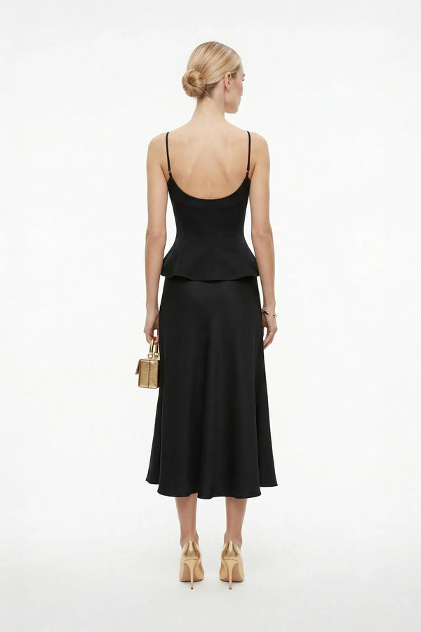 Adriana Peplum Strap Top - Reina Diaz