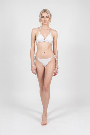 Adriana Sequin Textured Triangle Bikini 890060 BCO - Reina Diaz