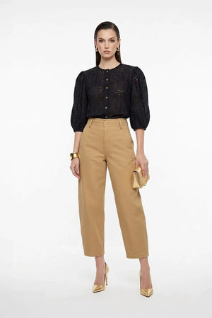 Alaia Tropical Eyelet Blusa - Reina Diaz