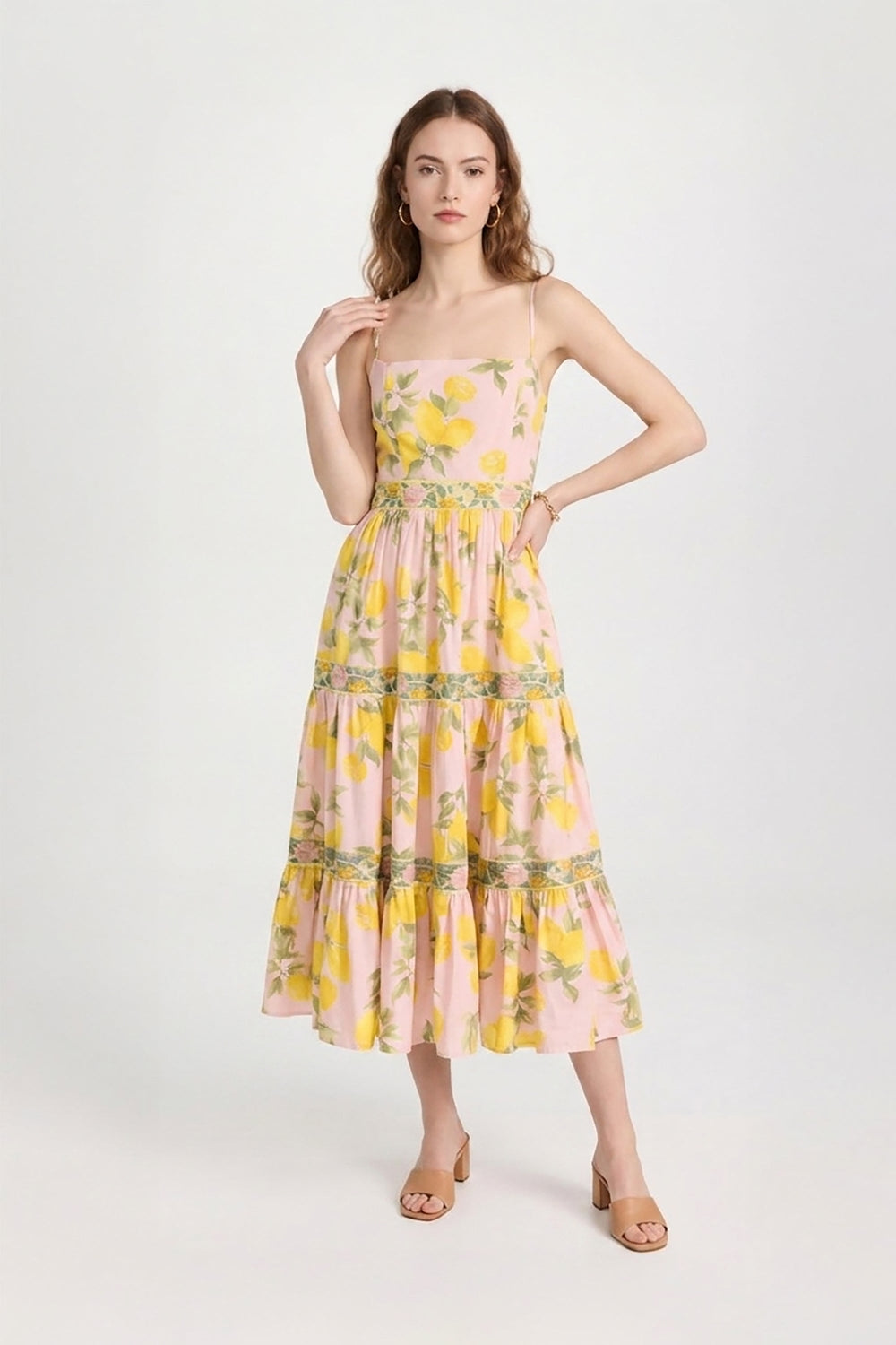 Alessia Strappy Tiered Maxi Dress - Reina Diaz