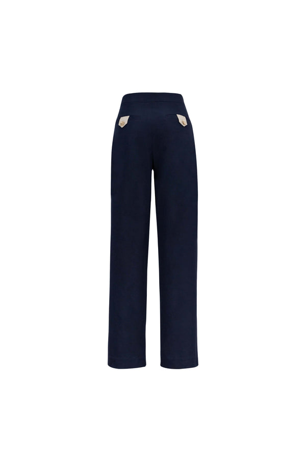Alexa Flap - Detail Straight - Leg Pants - Reina Diaz