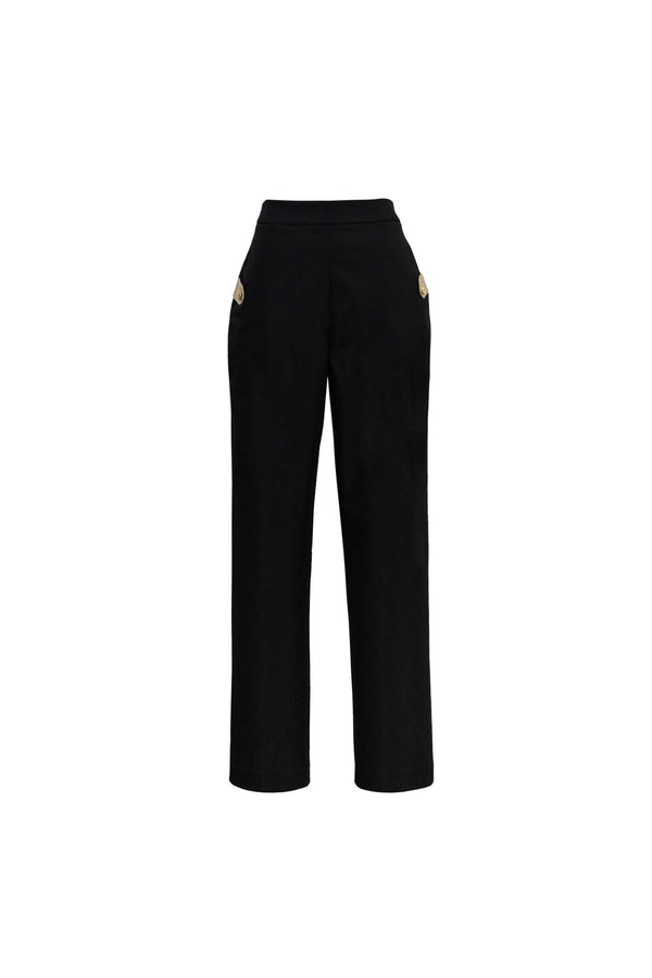 Alexa Flap - Detail Straight - Leg Pants - Reina Diaz