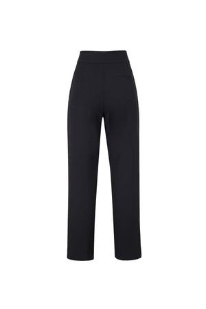 Alexa High-Waist Button Straight Pants 532163 NEG - Reina Diaz