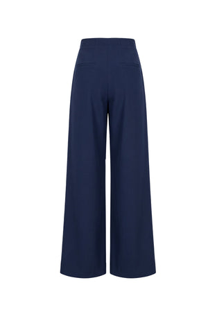 Alexa High-Waist Wide-Leg Tailored Pantalón 532085 MAR - Reina Diaz