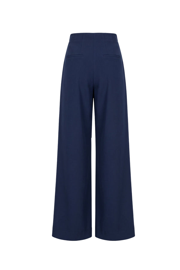 Alexa High-Waist Wide-Leg Tailored Pantalón 532085 MAR - Reina Diaz