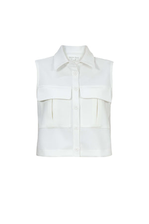 Alexa Sleeveless Utility Pocket Vest - Reina Diaz