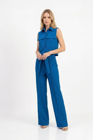 Alexa Sleeveless Utility Pocket Vest - Reina Diaz