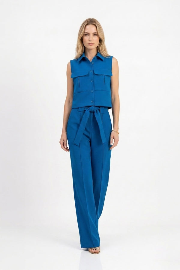 Alexa Sleeveless Utility Pocket Vest - Reina Diaz