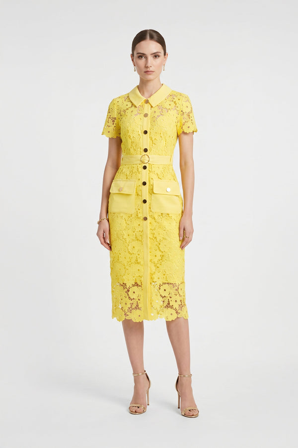 Alma Floral Lace Vestido - Reina Diaz