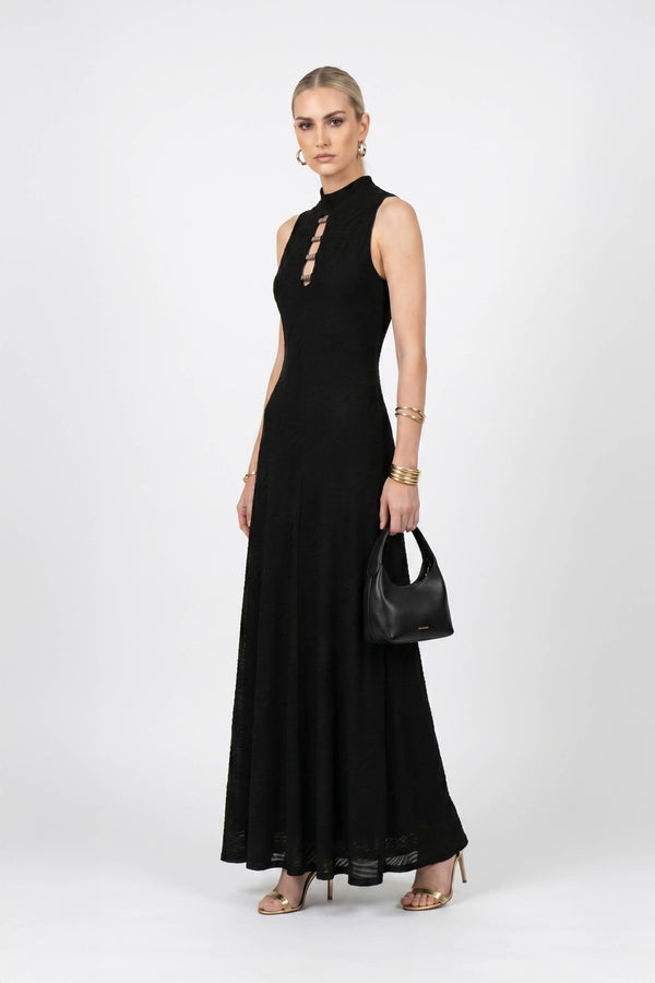 Amalia Cutout High-Neck Maxi Vestido 723081 - Reina Diaz