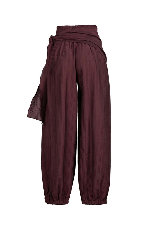 Amalia Drape Tie-Front Harem Pantalón 731180 PAS - Reina Diaz