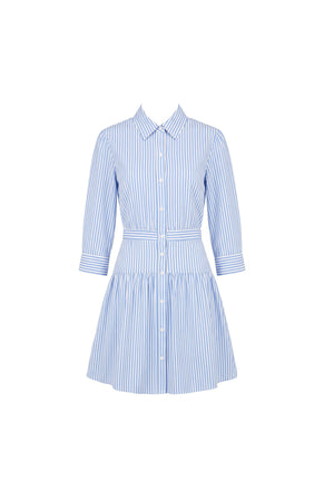 Amalia Striped Shirt Mini Vestido 723125 DEN - Reina Diaz