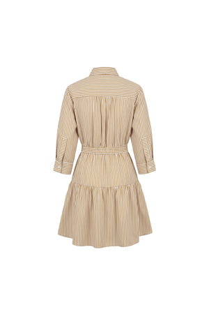 Amalia Striped Shirt Mini Vestido 723125 PER - Reina Diaz