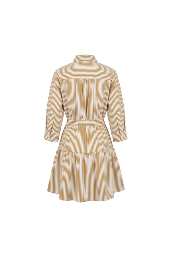 Amalia Striped Shirt Mini Vestido 723125 PER - Reina Diaz