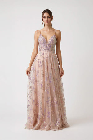 Amira Sweetheart A-Line Vestido Fiesta - Reina Diaz