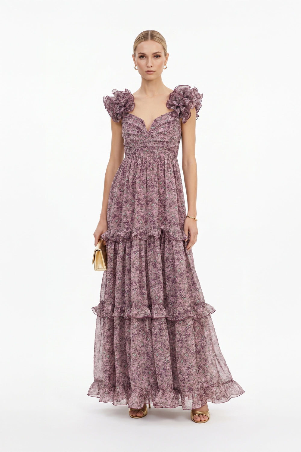 Ana Floral Maxi Vestido - Reina Diaz