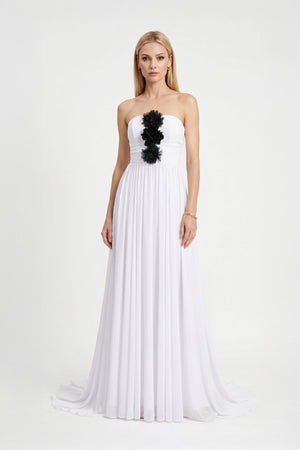 Angel Chiffon Maxi Vestido - Reina Diaz