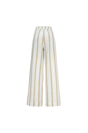 Arisha Striped Wide Leg Pantalón - Reina Diaz