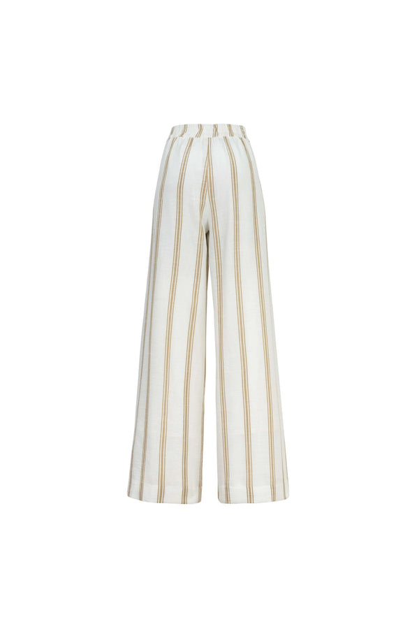 Arisha Striped Wide Leg Pantalón - Reina Diaz