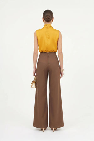 Atenas Oversize Bow - Neck Cotton Blusa - Reina Diaz